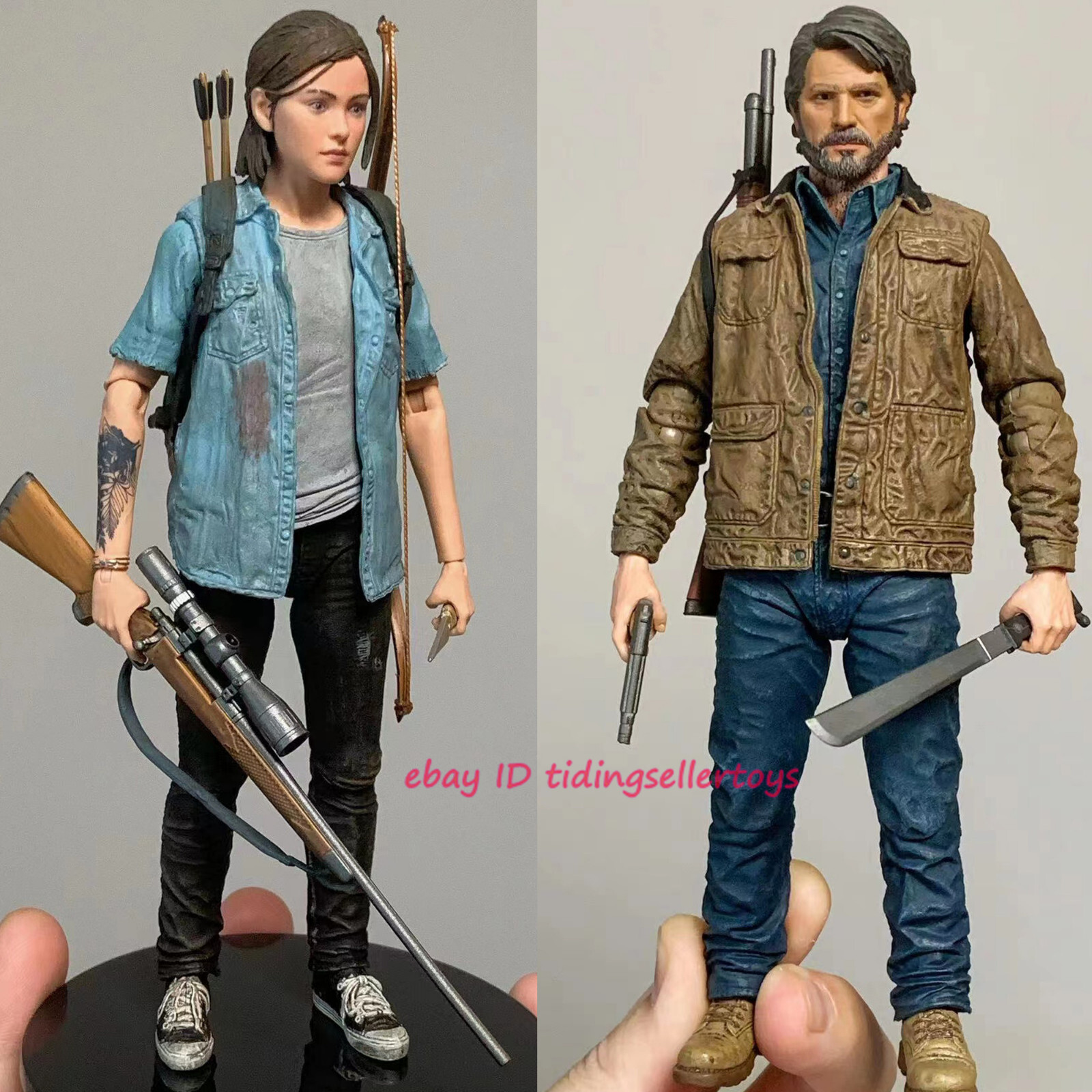 NECA Ellie &Joel Miller THE LAST SURVIVOR 1/12 Scale Action Figure