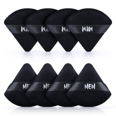 8 Pcs Triangle Powder Puff Triangular Design Makeup Powder Puff for Face Ex