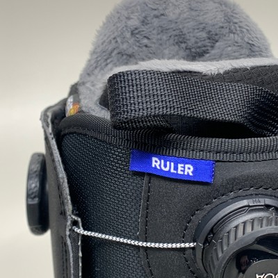 Pre-owned Burton Ruler Boa Medium Stiff Snowboard Boot Black Sz Mens 10.5 20317100-001