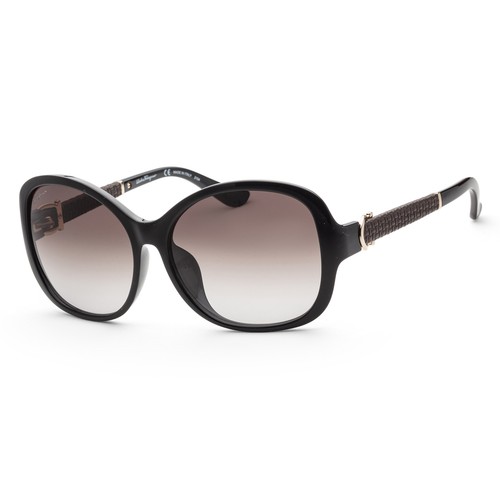 Женские черные солнцезащитные очки Ferragamo 59 мм SF744SLA-001
