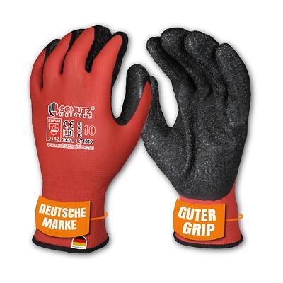 Arbeitshandschuhe 12 bis 240 Paar Premium LATEX Montage Garten-Handschuhe 7-11