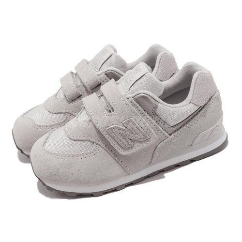 

New Balance 574 Wide NB Серый Серебристо-белый замшевый Повседневный для малышей IV574ES1-W, 574 Wide