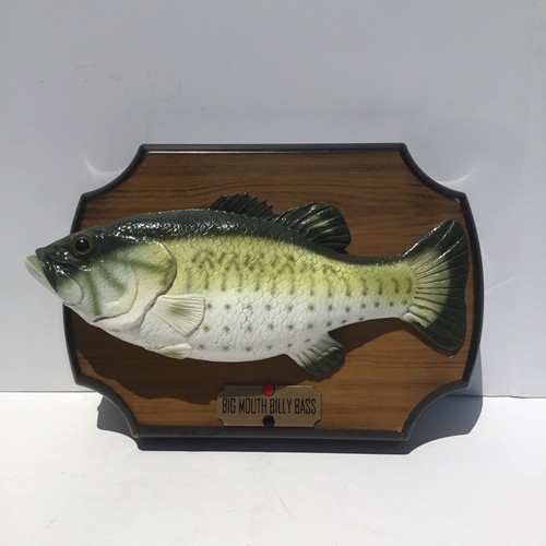 Vintage Gemmy Big Mouth Billy Bass Singing Fish Wall Plaque 1999 Tested