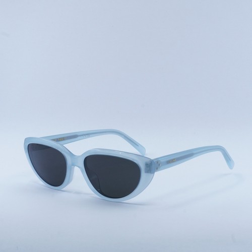 Pre-owned Celine Cl40220u 84a Opaline Light Blue/smoke 55-18-140 Sunglasses Authentic In Gray