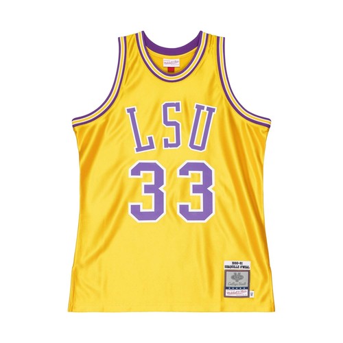 

MITCHELL - NESS ДОМАШНЯЯ ФУТБОЛКА NCAA LSU TIGERS 1990 SHAQUILLE ONEAL, Athletic gold
