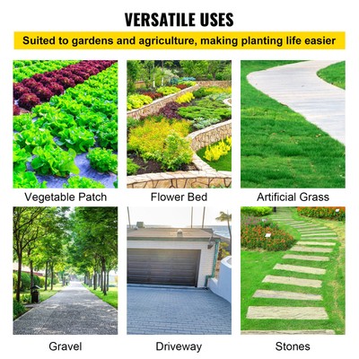 VEVOR 5'x 250' Weed Barrier Landscape Fabric Ground Cover 5oz PP Dual Layer