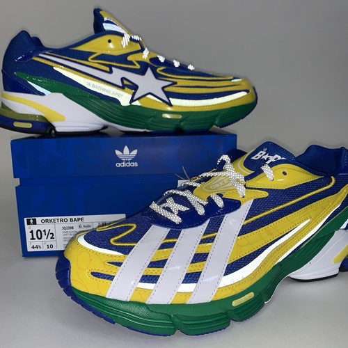 Size 10.5 Men Adidas BAPE x Orketro Green/Poblue/Blue JQ2398