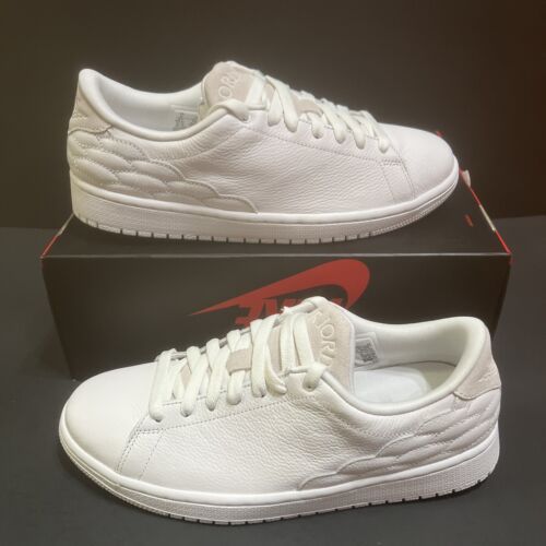 Sz 8 - NIKE AIR JORDAN 1 CENTRE COURT MENS TRIPLE WHITE Sz 8 - NIKE AIR JORDAN 1 CENTRE COURT MENS TRIPLE WHITE