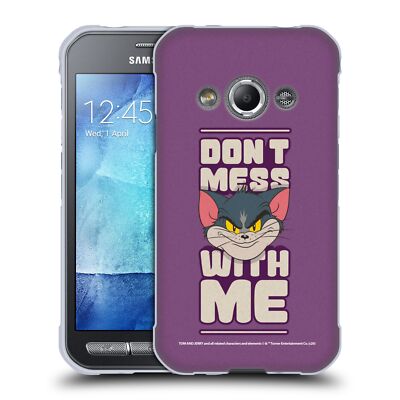 OFFICIAL TOM AND JERRY TYPOGRAPHY ART SOFT GEL CASE FOR SAMSUNG PHONES 4