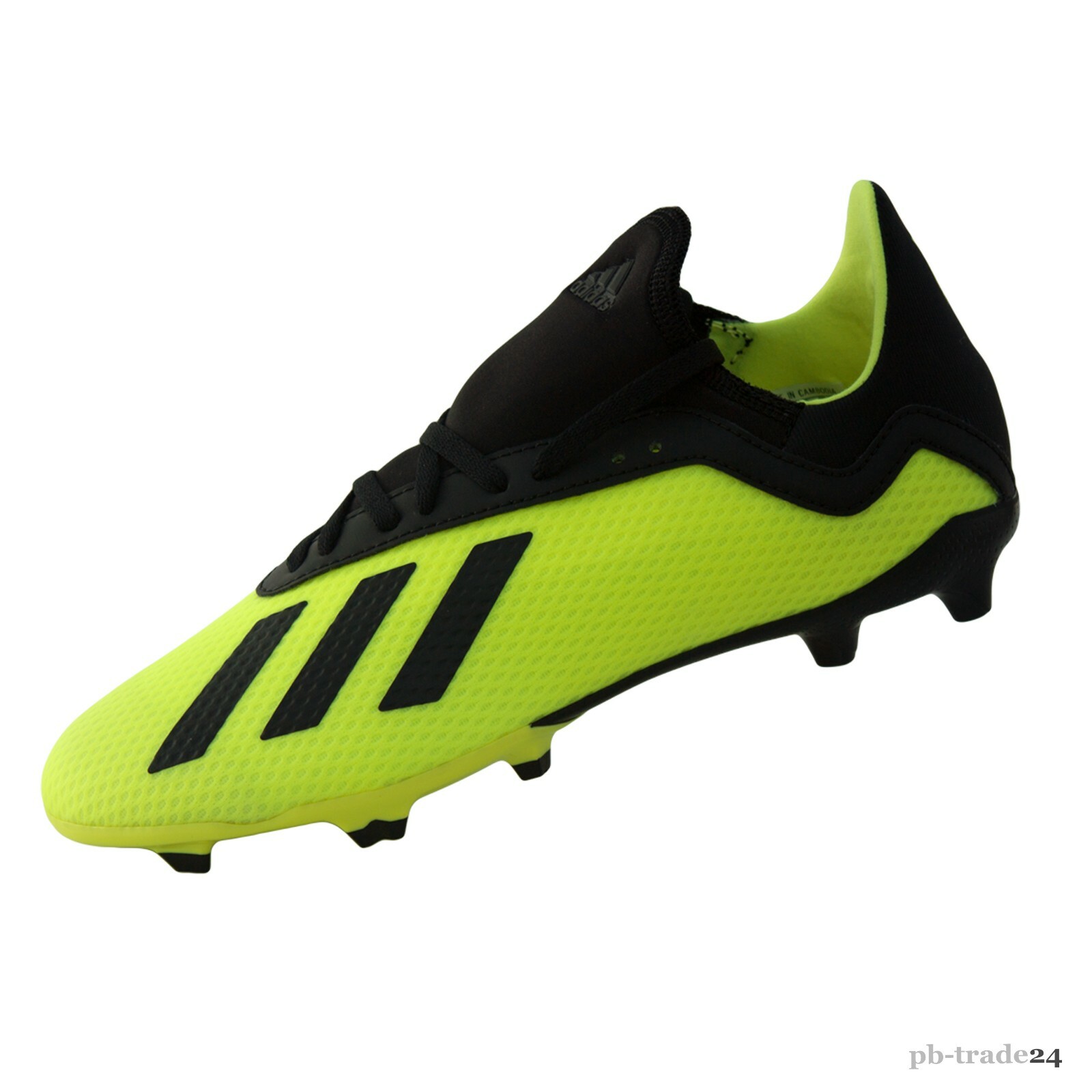 Adidas X 18.3 FG J Kinder Fußballschuhe gelb Nockensohle Rasen Naturrasen Jungen