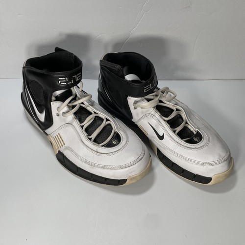 Nike Huarache Elite TB Shoes Men's 13 White Midnight Black