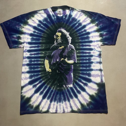 Vintage 90's Jerry Garcia Grateful Dead Tie Dye Tee T Shirt