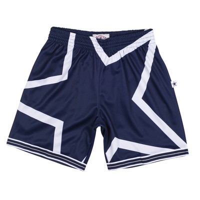 Мужские шорты Mitchell & Ness Navy NFL Dallas Cowboys с большим лицом - S