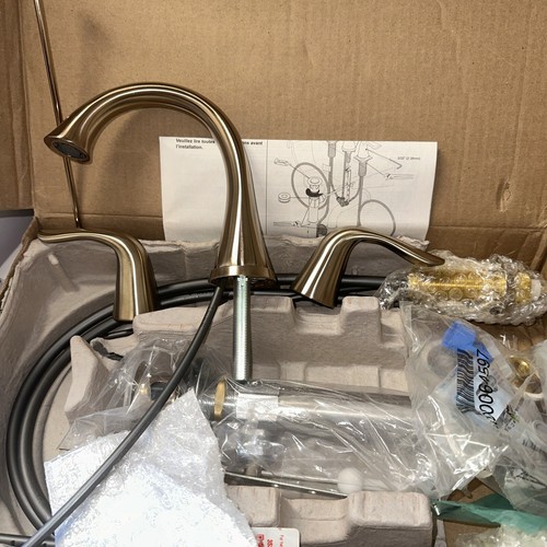 洋楽 The Party / The Deltas Delta 3538-CZMPU-DST Lahara Widespread Bathroom Faucet w Pop
