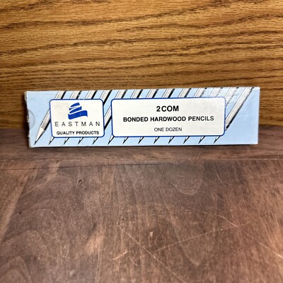Eastman Pencils No. 2 Com,  In Box,Made In USA Yellow, 10 Eastman/2 Dixon Oriole