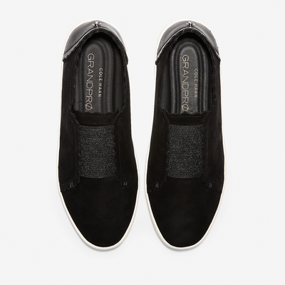 COLE HAAN - GrandPrø Spectator Scalloped Slip-On Sneaker