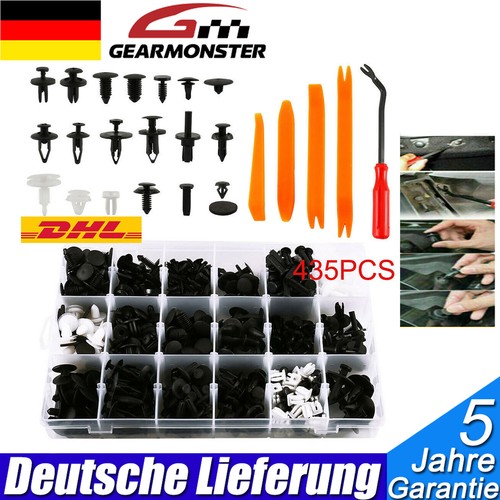 435 x Auto Niete Clip Sortiment Türverkleidung für PKW KFZ Werkstattbedarf Set ※
