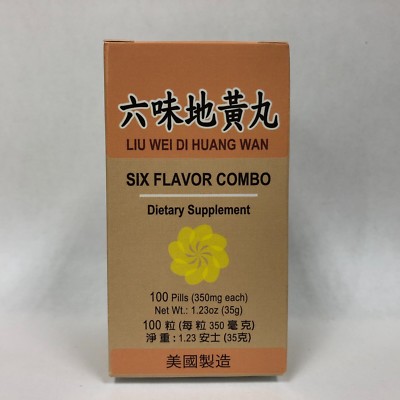 Six Flavor Combo - Liu Wei Di Huang Wan - Herbal Supplement for Kidney Health