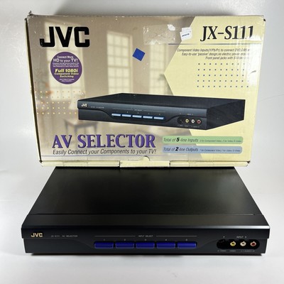 Victor - Victor・JVC  AV SELECTOR  JX-S111 JVC JX-S111 (Black) A/V source selector with component video