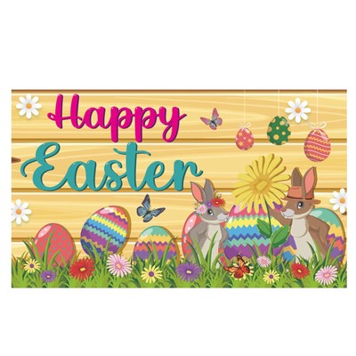Happy Easter Backdrop Banner Home Party Wall Backdrop Banner Decor 