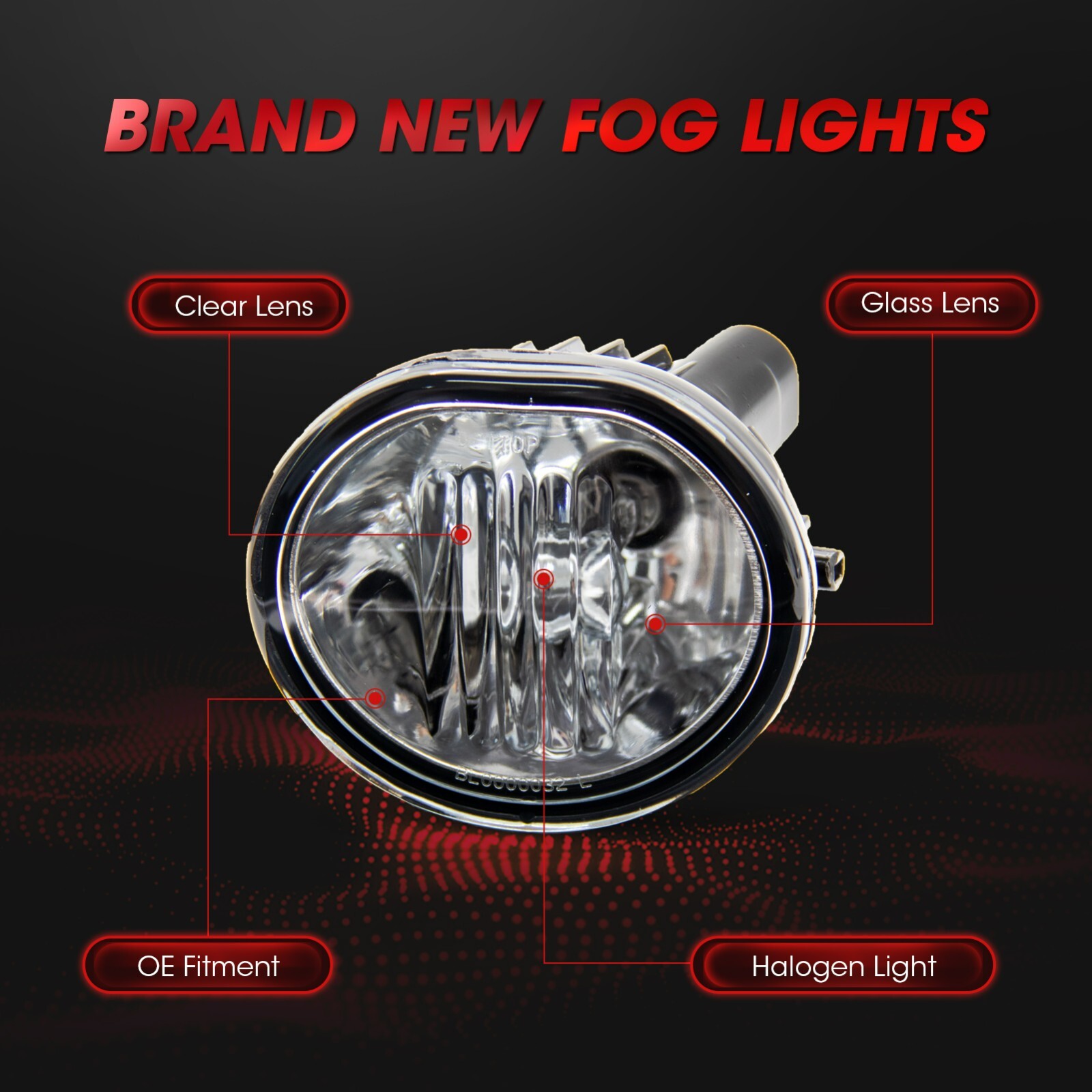 Fog Light For 2003-08 Toyota Matrix/05-10 Scion tC L+R 1 Pair with Bulbs