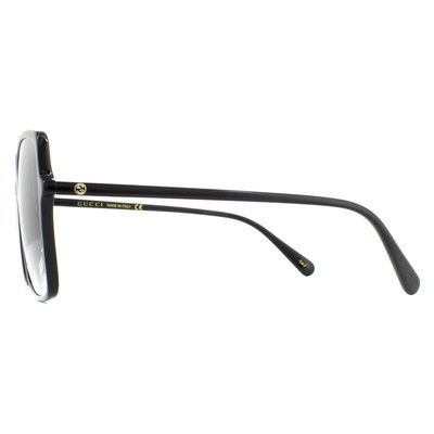 Pre-owned Gucci Sunglasses Gg0544s 001 Black Grey Gradient In Gray