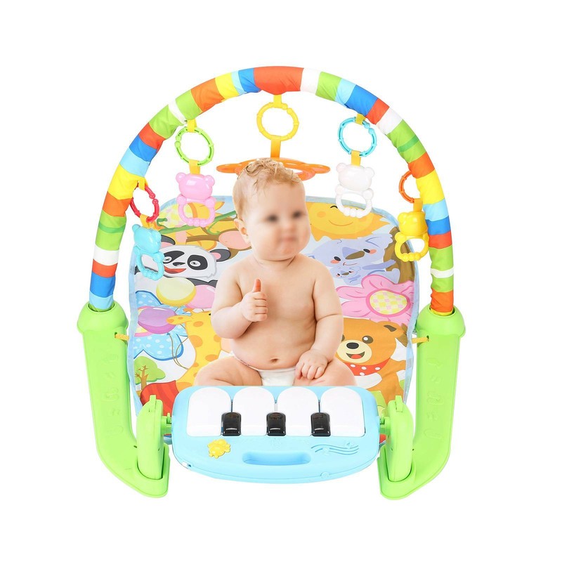 3in1 Krabbeldecke Spieldecke Spielmatte Spielbogen Erlebnisdecke Musik Baby Gym