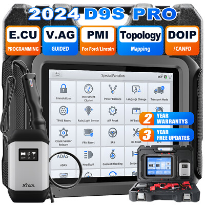 XTOOL D9SPRO Topology Scanner OBD2 Car Bidirectional Diagnostic Tool V.AG Guided