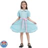 CR ROLECOS The Grady Twins Costume for Kids Girls Blue Creepy Sister Scary Doll Dress Halloween Party Dress A130