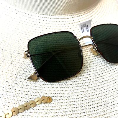 Pre-owned Dior “so Stellaire 1xs” Large Havana Brown & Black Sunglasses W/ Dark Lenses In Green