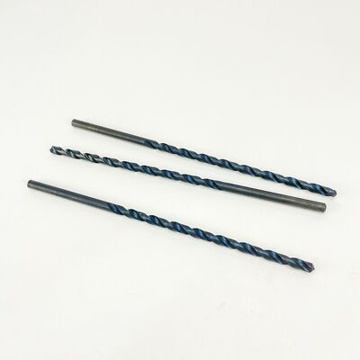 Greenfield 50485 Drill bits 1/4'' x 8'' HSS GP T/L Dr., Ext Lgth 120X Lot of 3