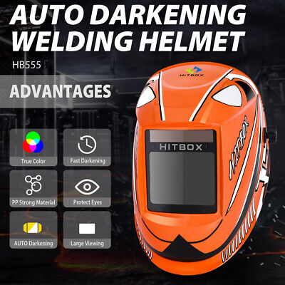 Helmet 3.93''x3.1'' Welding Mask Large View for TIG MIG Welding Helmet New