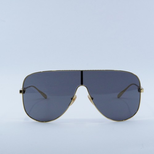Pre-owned Gucci Gg1436s 001 Yellow Gold/grey 99-1-135 Sunglasses In Gray