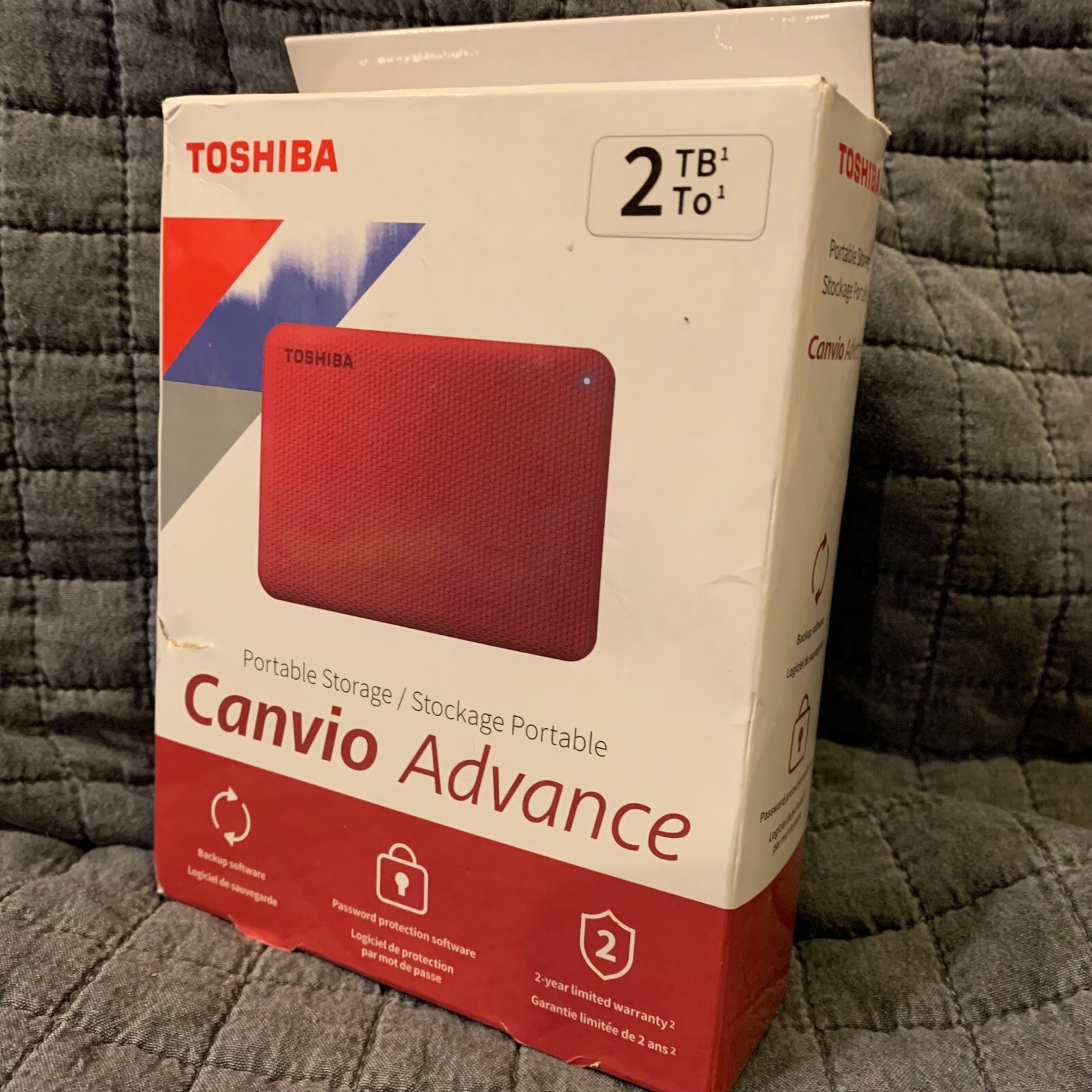 ⚡SHIPS SAME DAY⚡ Toshiba External Hard Drive 2TB Portable Canvio Advance USB 3.0