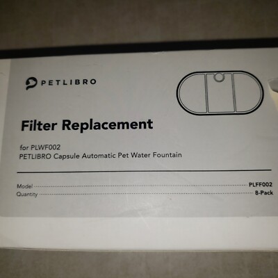 PETLIBRO 8 Pack Replacement Filters for Capsule Pet Water Fountain PLWF002