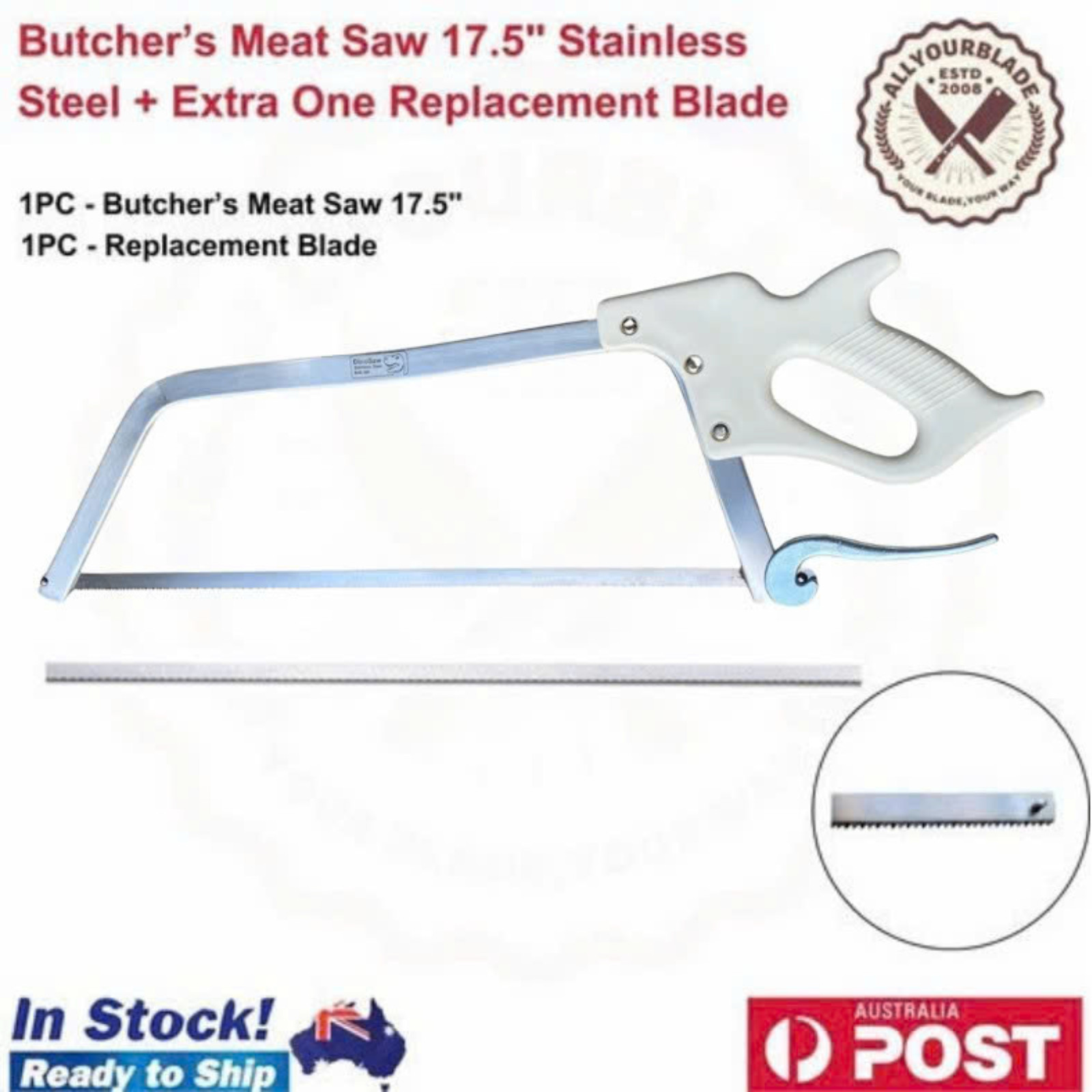 Butchers Meat Handsaw 17.5