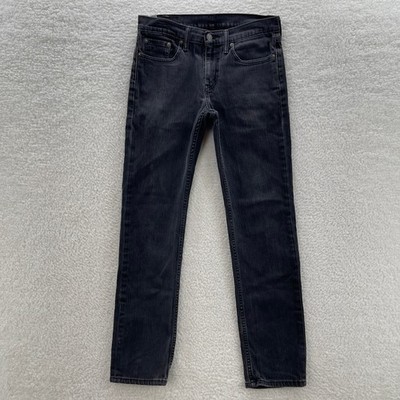 Levis 511 Jeans Mens 29x32 Black Slim Fit Dark Wash Stretch Goth Grunge Skater