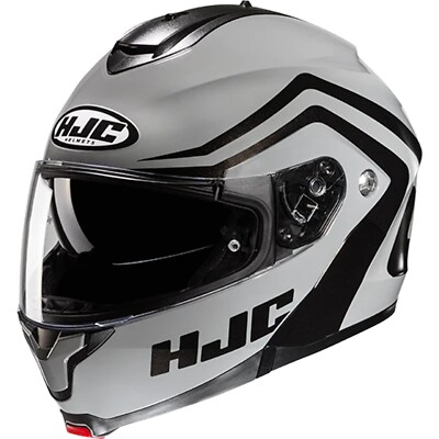 HJC C91N Nepos Flip-Up Helmet XXL - Motorcycle Helmet Gray-Black