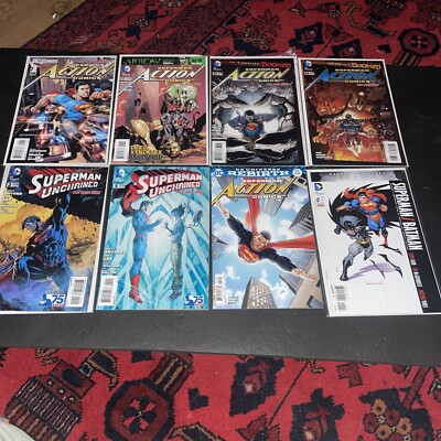 (Lot 9) Action Comics #1, 17, 31, 34, 957 Superman Unchained 1-2, 5 Super Bat 1