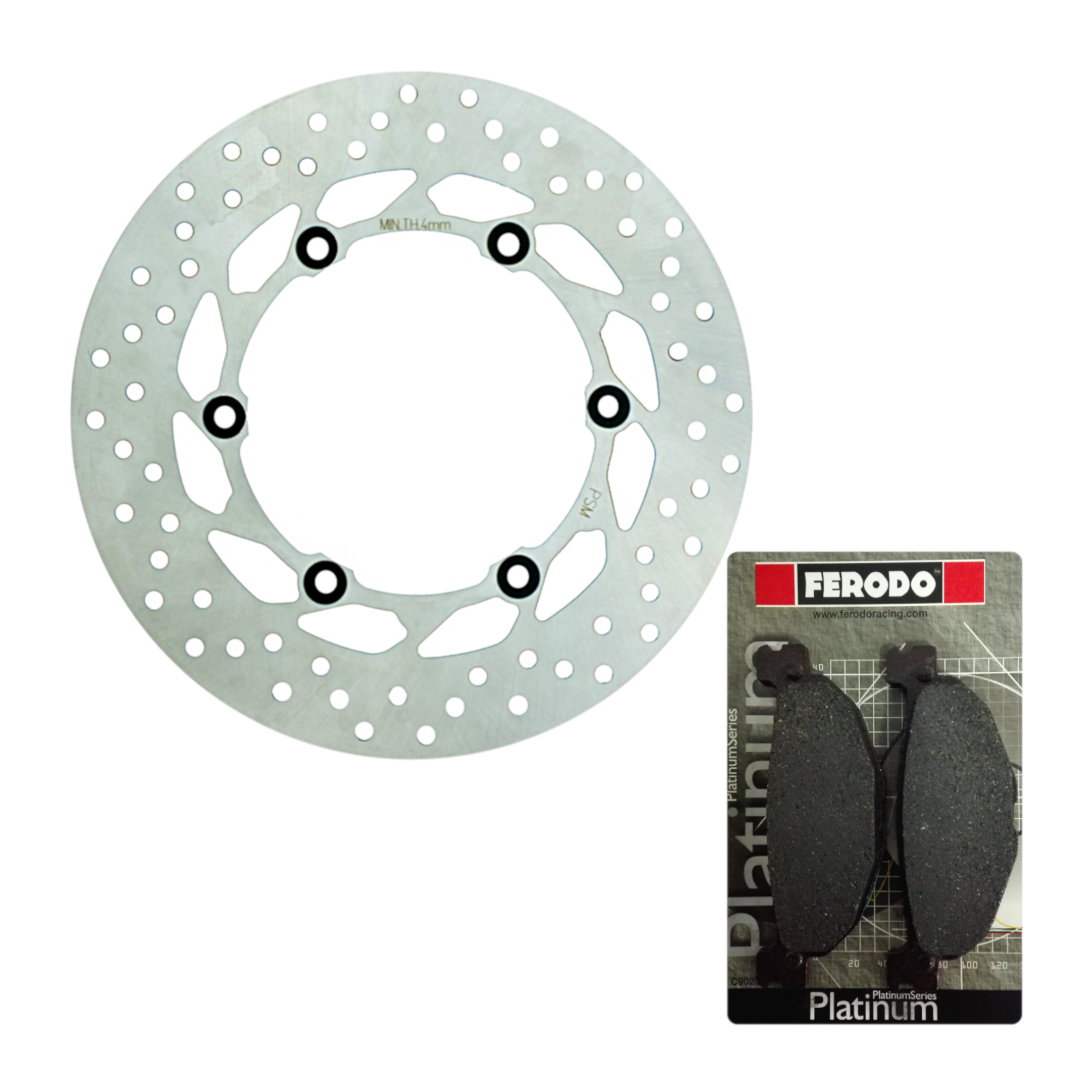 Pair Of Front Brake Pads Yamaha Xenter 125 150 2012 Ferodo