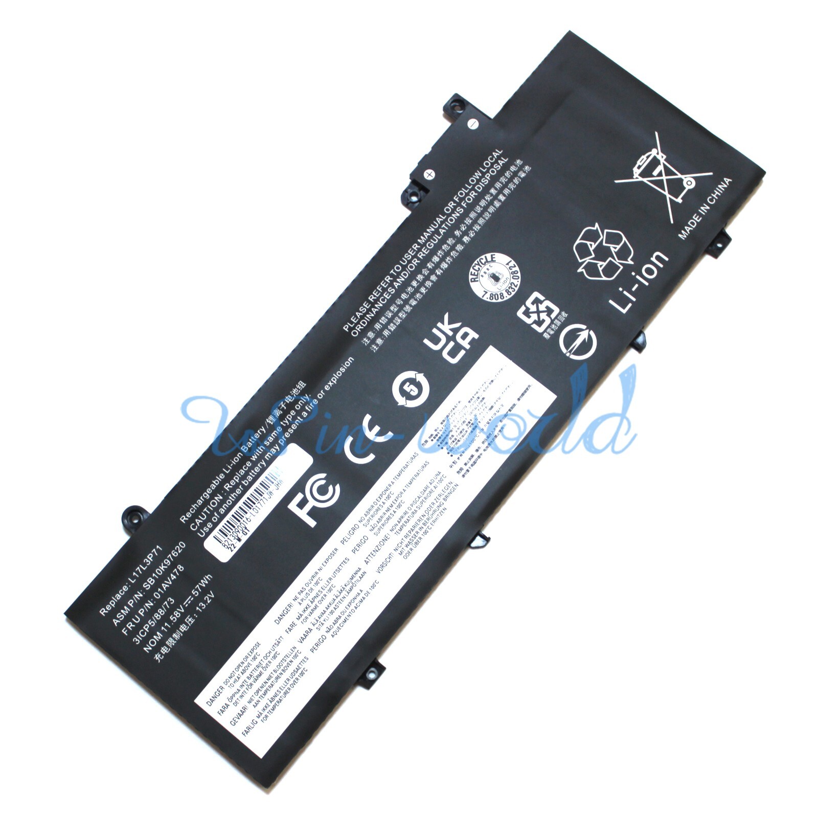 New 01AV478 01AV480 L17L3P71 L17M3P71 Laptop Battery for