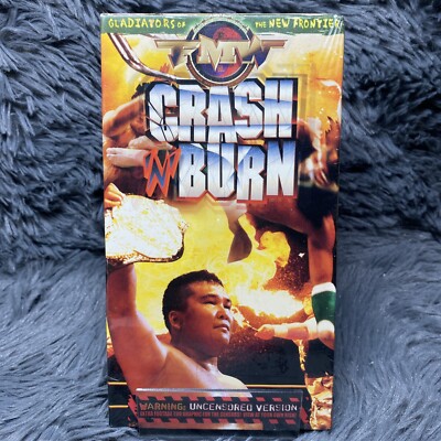FMW Crash 'N' Burn VHS Tape 2000 Uncensored Hardcore Pro Wrestling Mr. Pogo NEW