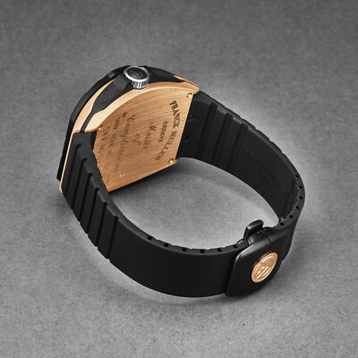 Pre-owned Franck Muller Frank Muller Men's 'skafander' Black Dial Black Strap Automatic 46scskfblkbkgd2