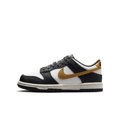Кроссовки Nike Dunk Low Summit для больших детей Белый/золотой металлик (HV2533 100)