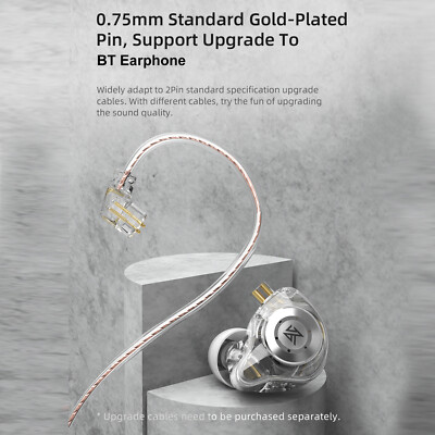 KZ EDX Pro In-Ear Monitor Earphones Earbuds Magnetic Headphones without Mic I8P2