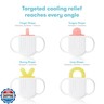 Frida Baby Silicone Teething Toys, 4-in-1 Teether for Babies and Infants, Teething Relief for 0-18 Months, Not-Too-Cold-to-Hold Baby Teether, BPA-Free