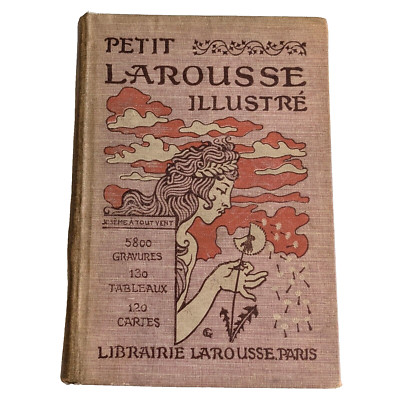 Vintage Nouveau Petit Larousse Illustre Dictionary French Claude Auge 1916