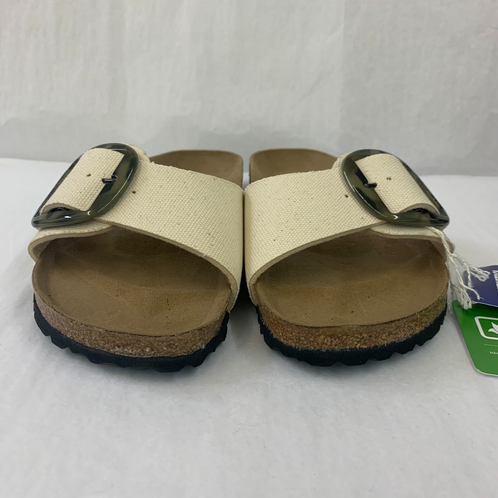 【新品】BIRKENSTOCK Madrid 26cm Madrid Big Buckle Natural Leather Patent High Shine New