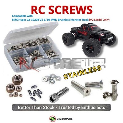 RCScrewZ Stainless Screw Kit mjx011 for MJX Hyper Go 1/10 4WD (10208 V2) | KIT