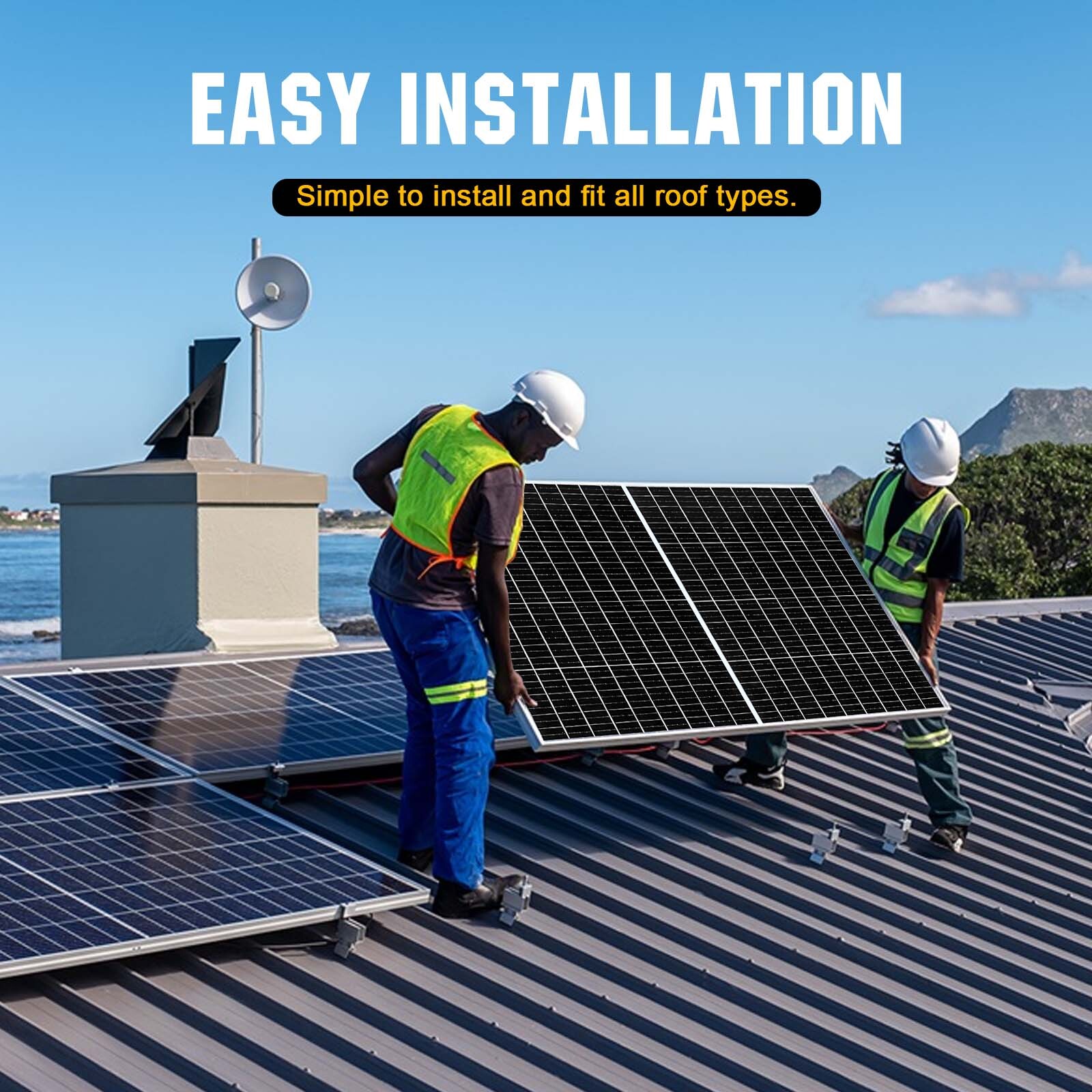 400W New Design Solar Panels 12V/24V/36V/48V Solar Module Off-Grid Power Home RV